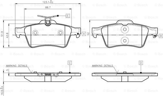 BOSCH 0 986 TB3 028 - Jarrupala, levyjarru inparts.fi