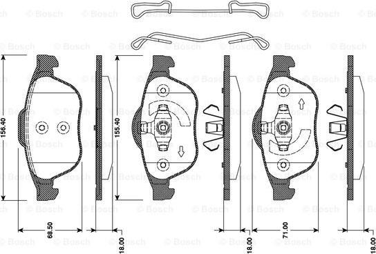 BOSCH 0 986 TB3 078 - Jarrupala, levyjarru inparts.fi