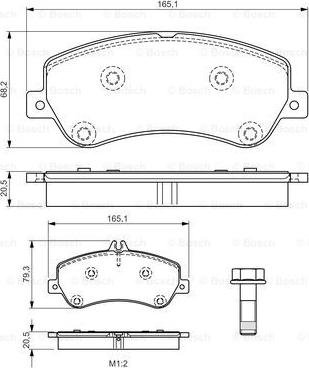 BOSCH 0 986 TB3 193 - Jarrupala, levyjarru inparts.fi