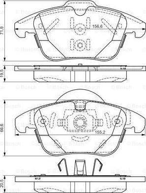 BOSCH 0 986 TB3 192 - Jarrupala, levyjarru inparts.fi