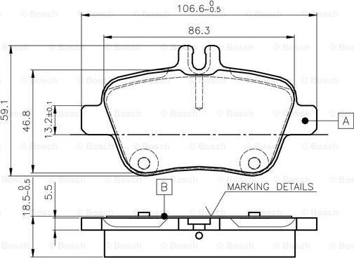 BOSCH 0 986 TB3 145 - Jarrupala, levyjarru inparts.fi