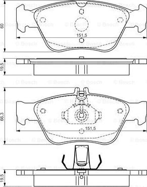 BOSCH 0 986 TB3 148 - Jarrupala, levyjarru inparts.fi