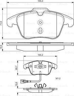 BOSCH 0 986 TB3 154 - Jarrupala, levyjarru inparts.fi