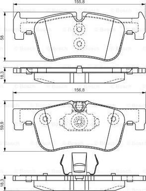 BOSCH 0 986 TB3 157 - Jarrupala, levyjarru inparts.fi