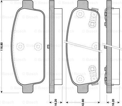 BOSCH 0 986 TB3 105 - Jarrupala, levyjarru inparts.fi