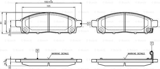 BOSCH 0 986 TB3 115 - Jarrupala, levyjarru inparts.fi