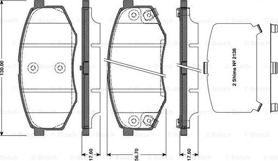 BOSCH 0 986 TB3 113 - Jarrupala, levyjarru inparts.fi