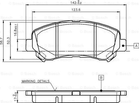 BOSCH 0 986 TB3 117 - Jarrupala, levyjarru inparts.fi