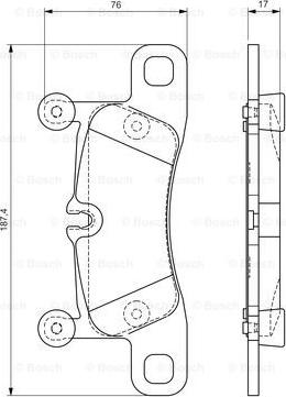 BOSCH 0 986 TB3 186 - Jarrupala, levyjarru inparts.fi