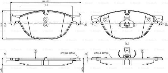 BOSCH 0 986 TB3 137 - Jarrupala, levyjarru inparts.fi