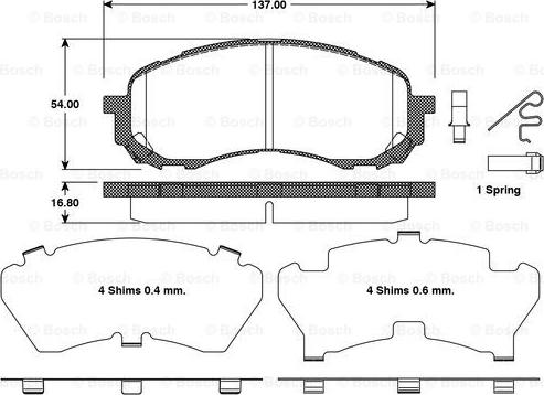 BOSCH 0 986 TB3 120 - Jarrupala, levyjarru inparts.fi