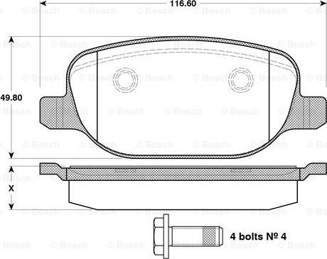 BOSCH 0 986 TB3 122 - Jarrupala, levyjarru inparts.fi