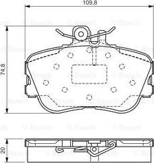 BOSCH 0 986 TB3 174 - Jarrupala, levyjarru inparts.fi