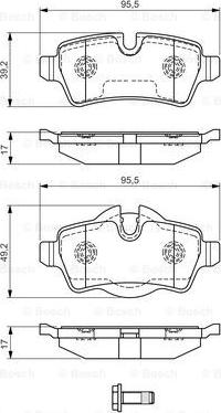 BOSCH 0 986 TB3 171 - Jarrupala, levyjarru inparts.fi