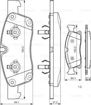 BOSCH 0 986 TB3 215 - Jarrupala, levyjarru inparts.fi