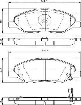 BOSCH 0 986 TB3 228 - Jarrupala, levyjarru inparts.fi