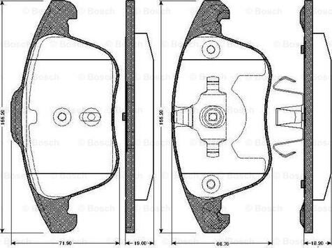 BOSCH 0 986 TB2 950 - Jarrupala, levyjarru inparts.fi