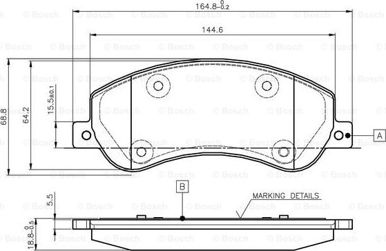 BOSCH 0 986 TB2 951 - Jarrupala, levyjarru inparts.fi