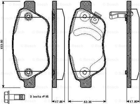 BOSCH 0 986 TB2 960 - Jarrupala, levyjarru inparts.fi