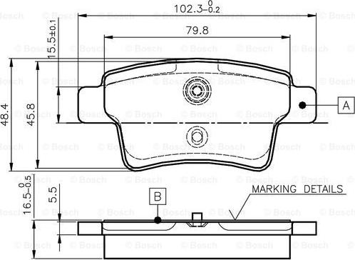 BOSCH 0 986 TB2 980 - Jarrupala, levyjarru inparts.fi