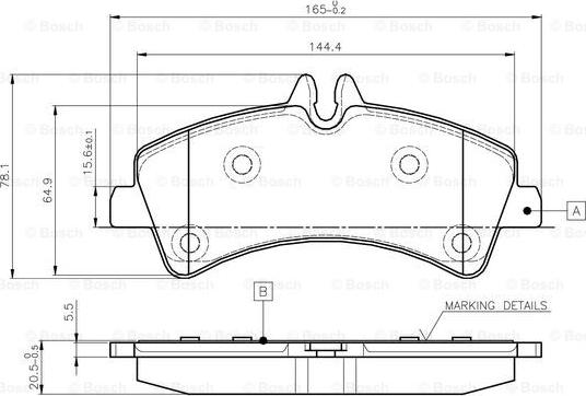 BOSCH 0 986 TB2 982 - Jarrupala, levyjarru inparts.fi