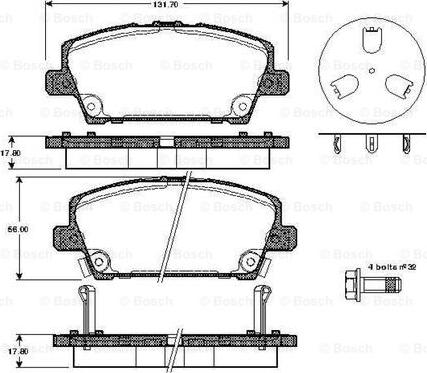 BOSCH 0 986 TB2 934 - Jarrupala, levyjarru inparts.fi