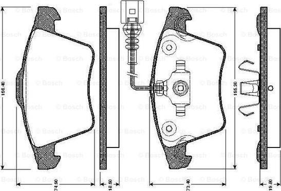 BOSCH 0 986 TB2 922 - Jarrupala, levyjarru inparts.fi