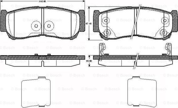 BOSCH 0 986 TB2 978 - Jarrupala, levyjarru inparts.fi