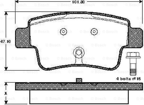 BOSCH 0 986 TB2 973 - Jarrupala, levyjarru inparts.fi