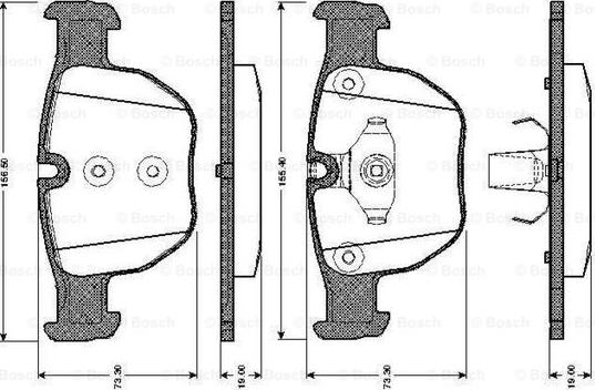 BOSCH 0 986 TB2 444 - Jarrupala, levyjarru inparts.fi