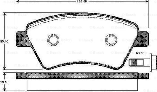 BOSCH 0 986 TB2 441 - Jarrupala, levyjarru inparts.fi