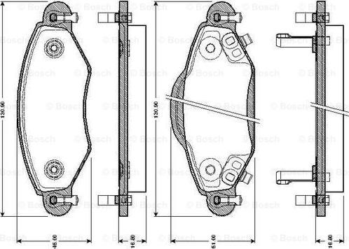 BOSCH 0 986 TB2 443 - Jarrupala, levyjarru inparts.fi