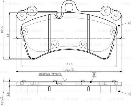 BOSCH 0 986 TB2 455 - Jarrupala, levyjarru inparts.fi