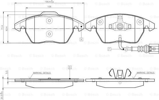 BOSCH 0 986 TB2 457 - Jarrupala, levyjarru inparts.fi