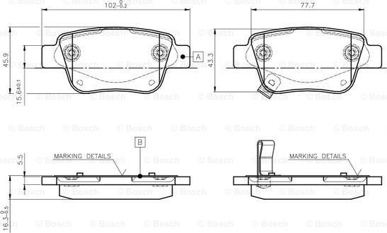 BOSCH 0 986 TB2 464 - Jarrupala, levyjarru inparts.fi