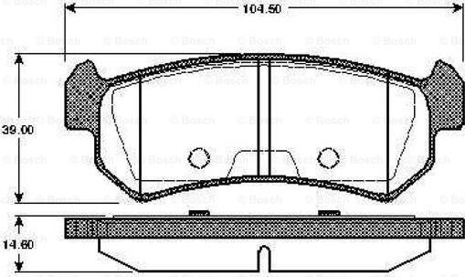 BOSCH 0 986 TB2 465 - Jarrupala, levyjarru inparts.fi