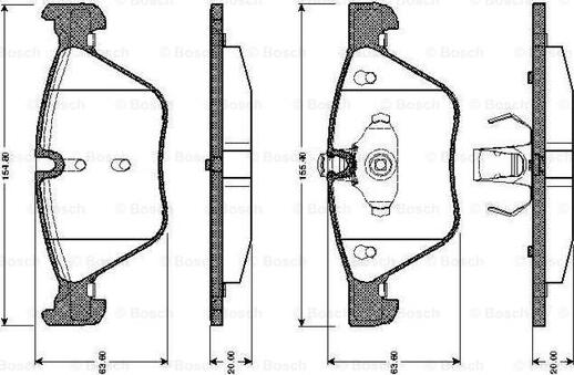 BOSCH 0 986 TB2 466 - Jarrupala, levyjarru inparts.fi