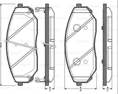 BOSCH 0 986 TB2 461 - Jarrupala, levyjarru inparts.fi