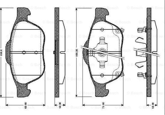 BOSCH 0 986 TB2 467 - Jarrupala, levyjarru inparts.fi