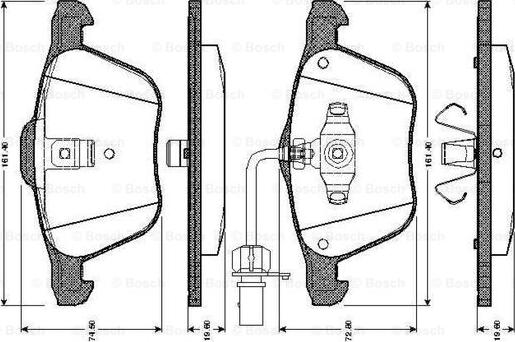 BOSCH 0 986 TB2 405 - Jarrupala, levyjarru inparts.fi