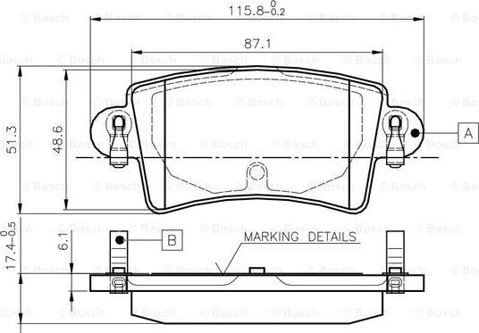 BOSCH 0 986 TB2 401 - Jarrupala, levyjarru inparts.fi