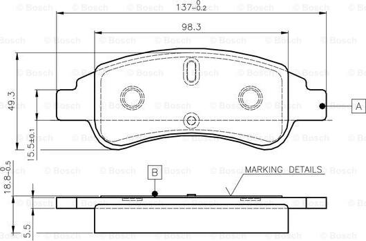 BOSCH 0 986 TB2 408 - Jarrupala, levyjarru inparts.fi