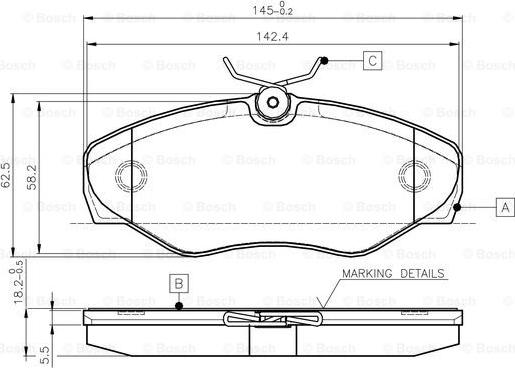 BOSCH 0 986 TB2 402 - Jarrupala, levyjarru inparts.fi