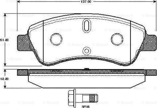 BOSCH 0 986 TB2 407 - Jarrupala, levyjarru inparts.fi