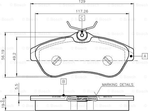 BOSCH 0 986 TB2 419 - Jarrupala, levyjarru inparts.fi