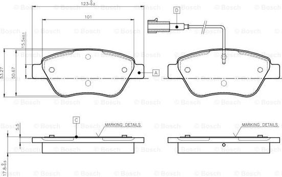 BOSCH 0 986 TB2 414 - Jarrupala, levyjarru inparts.fi