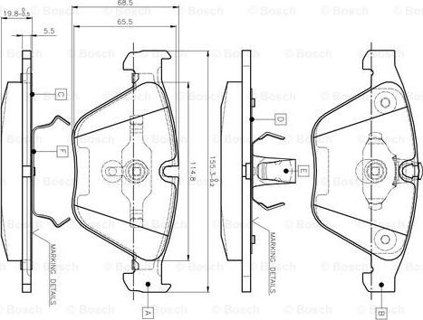 BOSCH 0 986 TB2 413 - Jarrupala, levyjarru inparts.fi