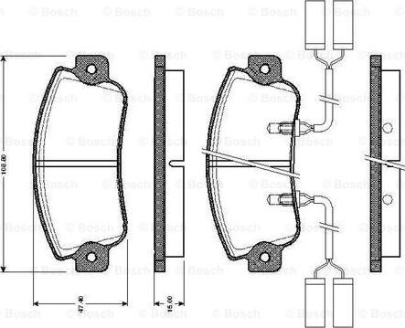 BOSCH 0 986 TB2 480 - Jarrupala, levyjarru inparts.fi