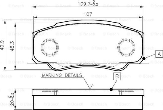 BOSCH 0 986 TB2 433 - Jarrupala, levyjarru inparts.fi