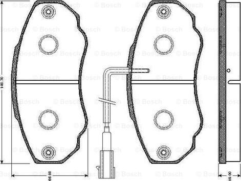 BOSCH 0 986 TB2 432 - Jarrupala, levyjarru inparts.fi